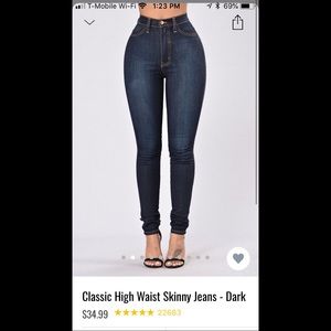 FASHION NOVA CLASSIC HIGH WAISTED JEANS!